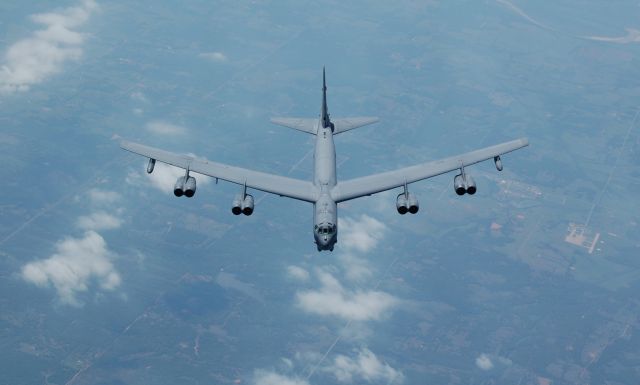 Boeing B-52 Stratofortress — - Inflight over OK, prior to Aerial Refueling.