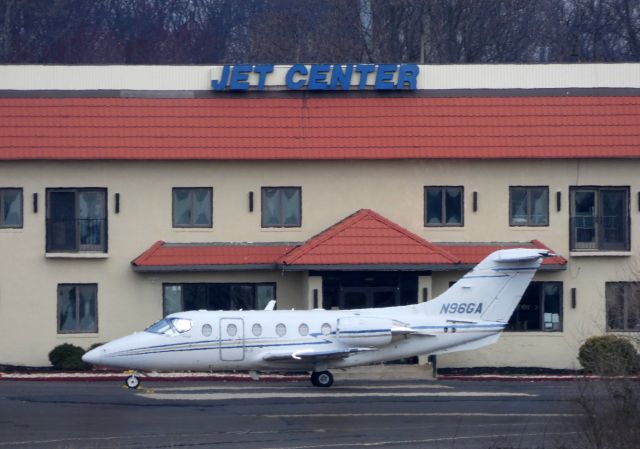 N96GA — - Shown here catching some tarmac time is a Raytheon Beechjet 400A in the Spring of 2018.