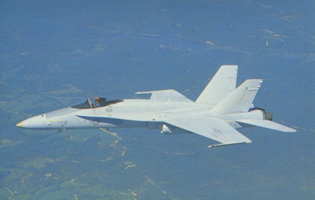 McDonnell Douglas FA-18 Hornet (16-5181) - scanned from postcard