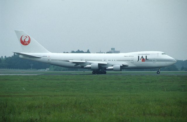 Boeing 747-200 (JA8169) - Departure at Narita Intl Airport Rwy16 on 1989/08/20