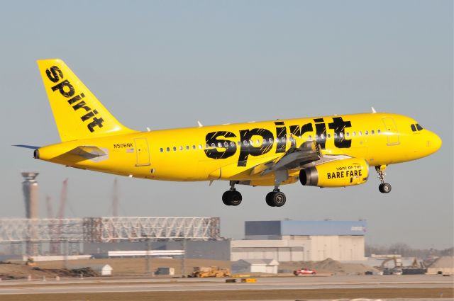 Airbus A319 (N516NK) - Landing 10-C