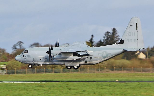 Lockheed C-130 Hercules (16-9018) - ranger71 usm kc-130j 169018 about to land at shannon 30/3/17.