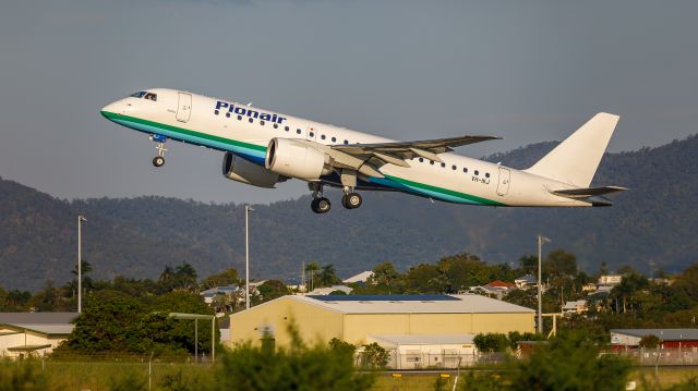 Embraer E190-E2 (VH-IKJ) - New Livery.  Was Air Kiribati.