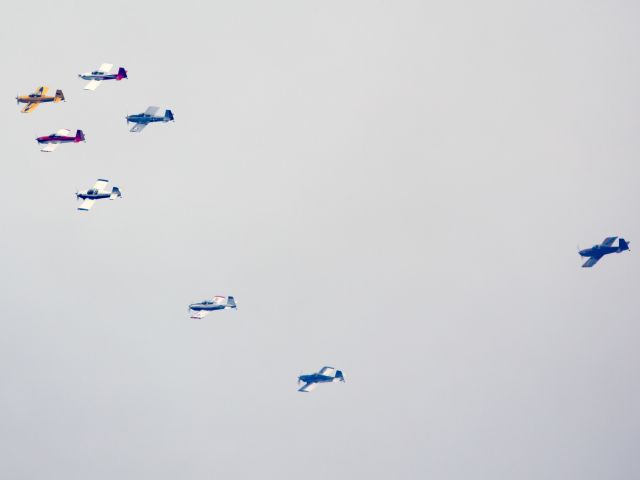 Vans RV-8 (N910LL) - Perfect formation flying. Oshkosh 2013!