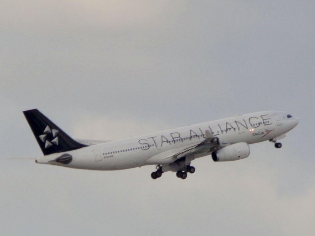 Airbus A330-200 (N279AV) - Gear retracting.At this pecise point!