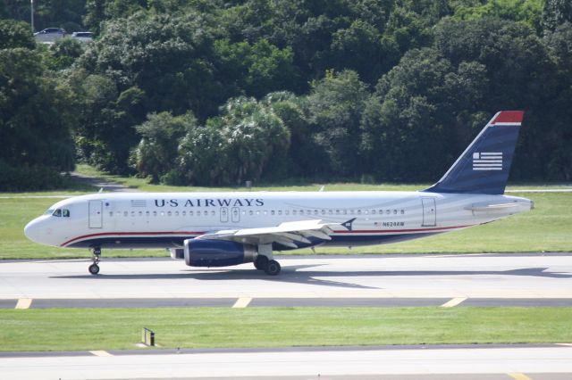 Airbus A320 (N624AW) - US Air Flight 1810 (N624AW) arrives at Tampa International Airport following flight from Charlotte-Douglas International Airport