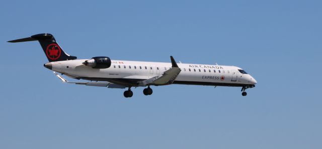 Canadair Regional Jet CRJ-900 (C-GJUZ) - On short final is this 2020 Air Canada Canadair Regional Jet 900LR in the Summer of 2022.