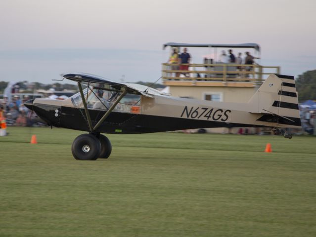 Piper L-21 Super Cub (N674GS) - STOL competition at OSH18. 24 JUL 2018.