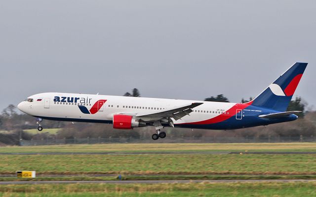 BOEING 767-300 (VP-BUV) - azurair b767-3q8(er) vp-buv landing at shannon on a fuel stop while routing moscow to cuba 5/1/19.