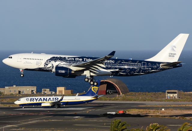 Airbus A330-200 (CS-TQW) - Turn the Tide on Plastic.