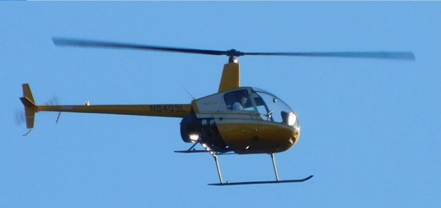 Robinson R-22 (N8403L) - N8403L over Corvallis, Oregon 6th February 2021.