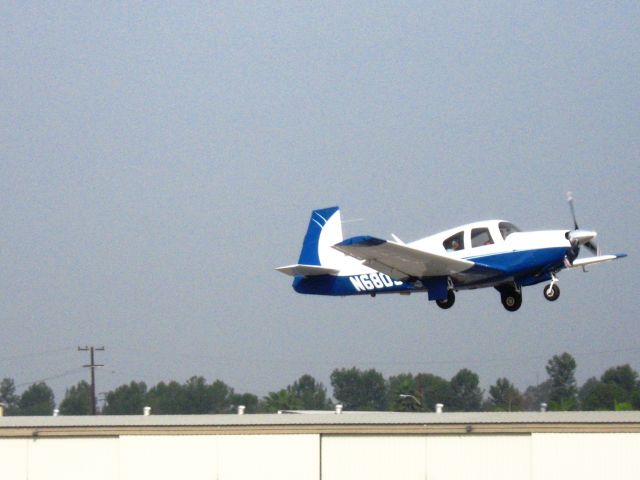 Mooney M-20 (N6803U) - Mooney M20Cbr /Taking off from Fullerton