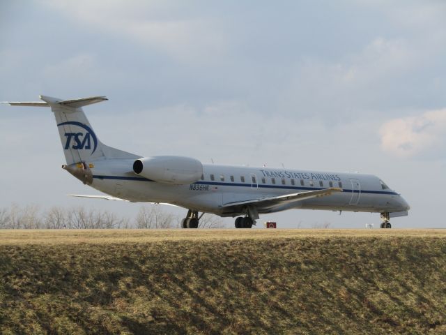 Embraer ERJ-145 (N836HK) - On taxiway A for rny 23