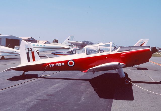 OGMA DHC-1 Chipmunk (VH-RSQ) - Series in the life of a Chipmunk photo taken 17 10 2002 - photo from Tony Arbon Australian Air Data