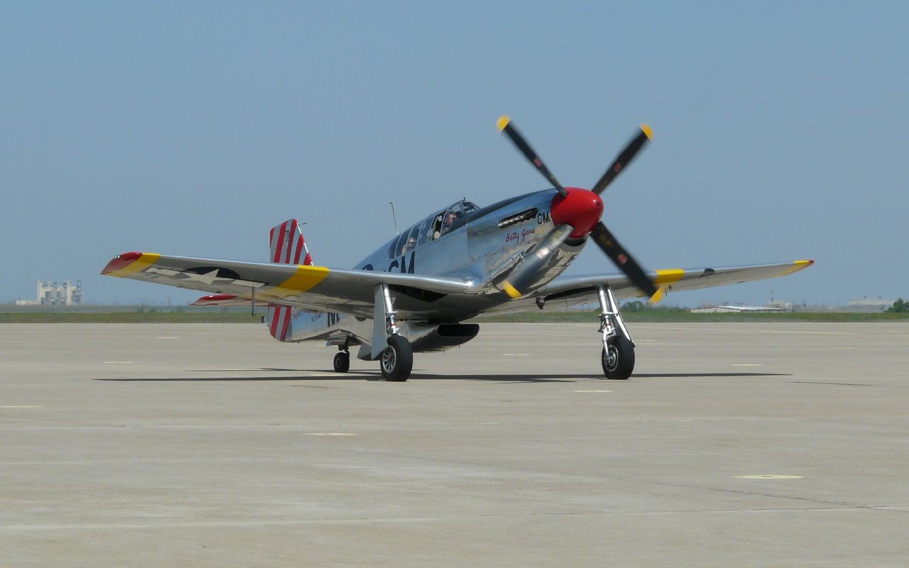 NL251MX — - Collings Foundation P-51C "Betty Jane" taxiing in at Rick Husband International in Amarillo on April 10, 2012.