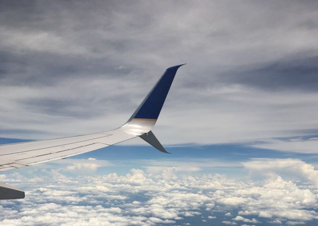 Boeing 737-700 (N73283) - Close up of a United B738's winglet while flying over El Salvador to Houston from San Salvador (SAL) on August 2, 2019.