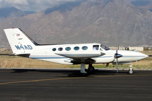 Cessna 421 (N4AD) - Taxiing at Spanish Fork, Utah