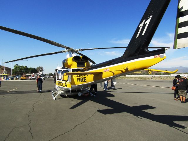 Bell 412 (N110LA) - On the ramp