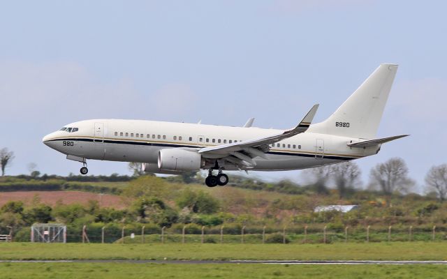 16-8980 — - usn c-40a 168980 about to land at shannon 5/5/16.