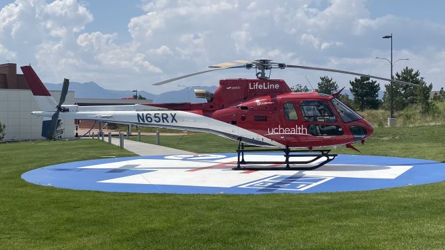 N65RX — - Lifeline 2 landed on a local hospital pad