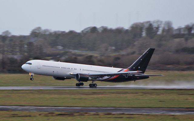 BOEING 767-300 (G-POWD) - titan airways b767-36n(er) g-powd dep shannon this morning 27/3/18.