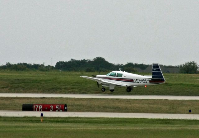 Mooney M-20 (N46HS) - Landing on 35L at KFWS