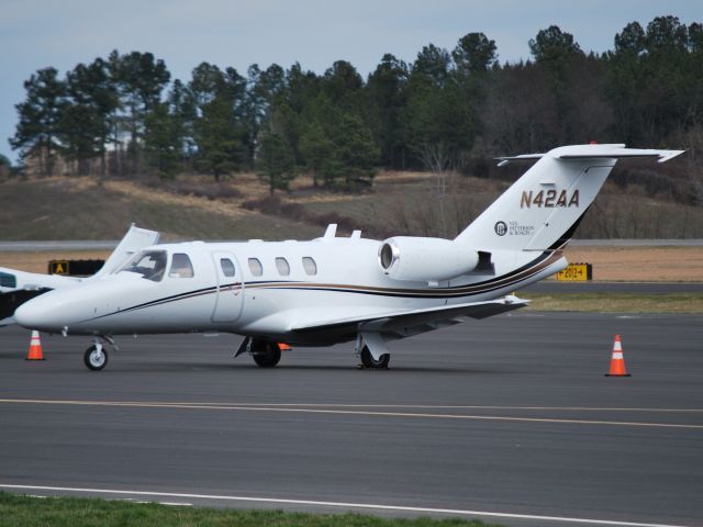 Cessna Citation CJ1 (N42AA) - NIX PATTERSON & ROACH LLP at KJQF - 3/1/13