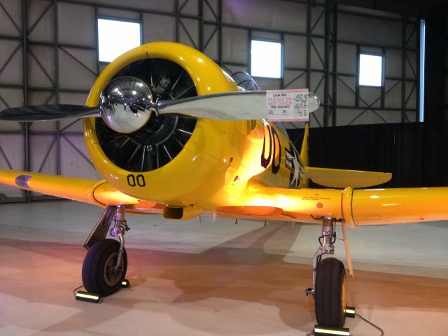 North American T-6 Texan (N48JC) - On display at a hanger dance on 6-8-13