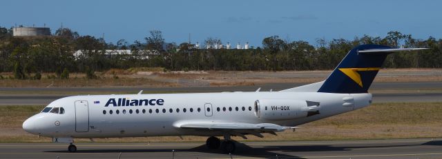 Fokker 70 (VH-QQX) - Taken in Gladstone, Queensland on the 6th November,2013.