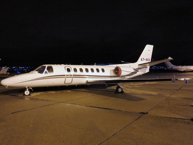 Cessna Citation V (A7-AKA) - At Paris, France.