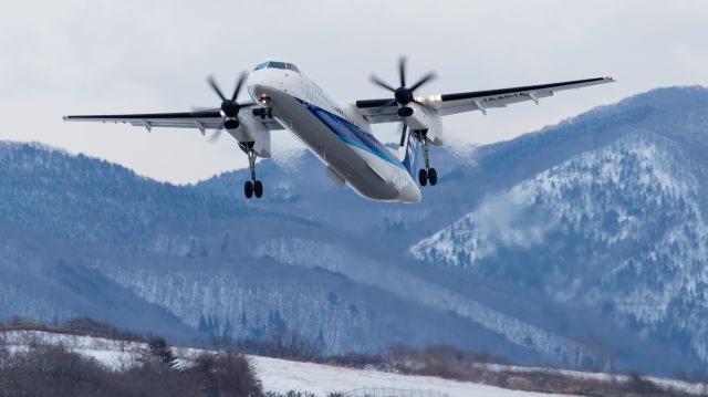 de Havilland Dash 8-400 (JA461A) - ANA Wings - AKX / Bombardier DHC-8-402Q Dash 8 [DH8D]br /Feb.19.2017 Hakodate Airport [HKD/RJCH] JAPAN