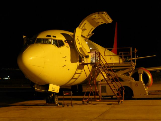 BOEING 737-400 (9M-GSA) - 9M-GSAbr /Boeing 737-400 Cargobr /Miri International Airport (MYY/WBGR), Malaysiabr /Tuesday 5 March 2013