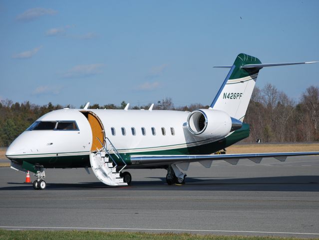 Canadair Challenger (N426PF) - SAGITTA LLC at KJQF - 2/2/12