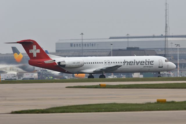 Fokker 100 (HB-JVH) - OAW391 departing for Zurich.