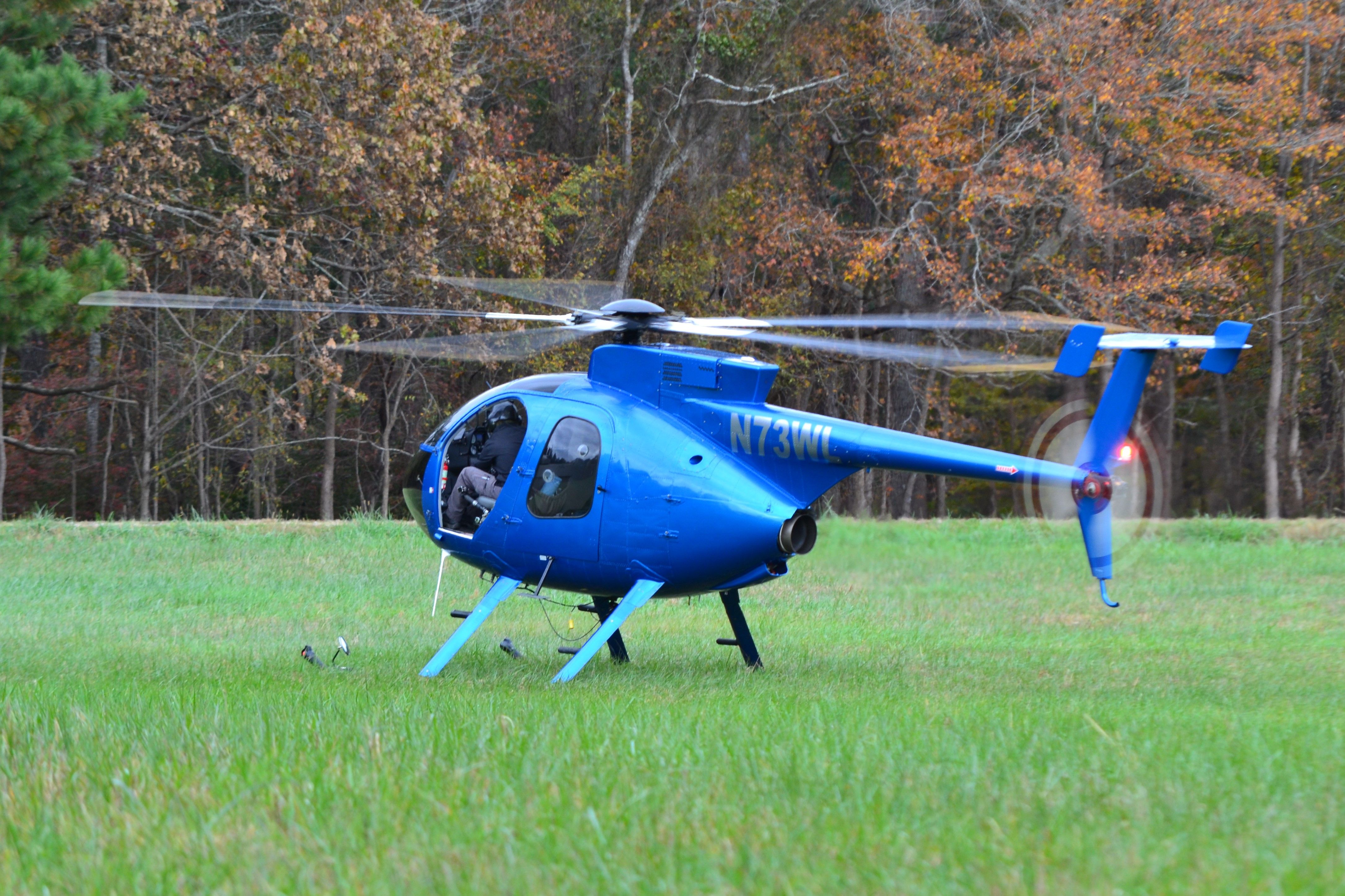 MD Helicopters MD 500 (N73WL) - CORPAT INC came out of KRUQ, doing work on Duke Energy towers in Huntersville, Cornelius, and Davidson, NC - 11/9/20