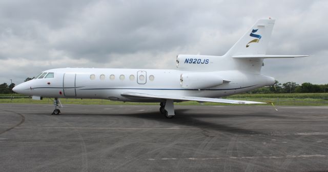 Dassault Falcon 50 (N920JS) - A 1999 model Dassault Falcon 50 on the ramp at Pryor Field Regional Airport, Decatur, AL - July 13, 2021.