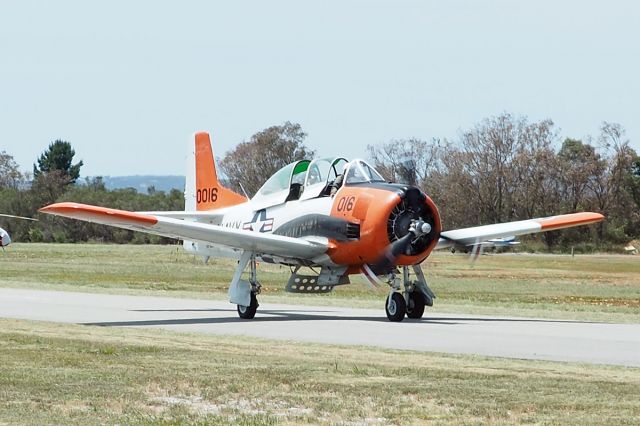 North American Trojan (VH-KAN) - North Amrican T-28B VH-KAN serial 140016 Serpentine airfield 5/11/17 