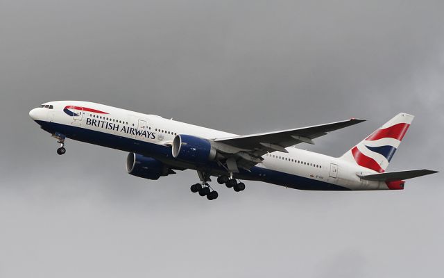 Boeing 777-200 (G-VIIX) - british airways b777-236er g-viix dep shannon for gatwick after wifi fitting 21/11/18.