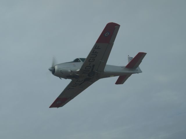 Fairchild Dornier SA-227DC Metro (N22MV) - See under wing message: Take No Guff. Navion flight of two: 49T & 1CM with guest aircraft 2MV for a short visit. Departed SGS enroute for DEC. Pix taken over southeastern MN @ 5500 agl. Note Canadian markings. Aircraft now at home and hangared in New Caledonia, MN.