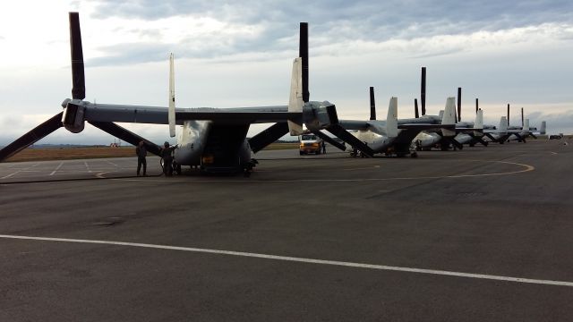 Bell V-22 Osprey — - U.S.M.C Osprey Fleet at ST.Johns Newfoundland Canada