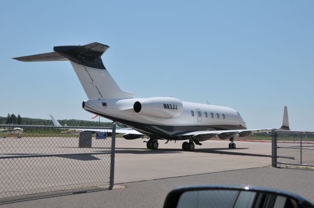 Bombardier Challenger 300 (N83JJ) - Taken July 5, 2014 - New Paint Scheme! Very nice!