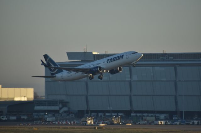 Boeing 737-800 (YR-BGL) - Taken from T5 C gates