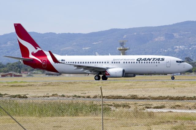 Boeing 737-800 (VH-VXP) - On taxi-way heading for take off on runway 05.Friday 19th April 2013.