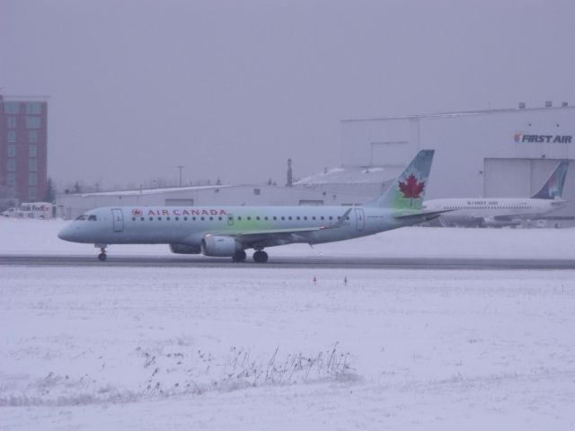 C-FMZU — - De-icing fluid visible on fuselage.