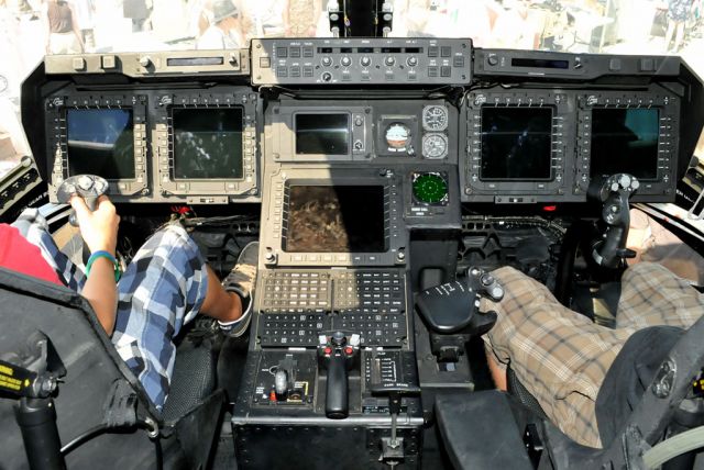 — — - Nice all glass cockpit of this new MV-22 Osprey of the US Marine Corps