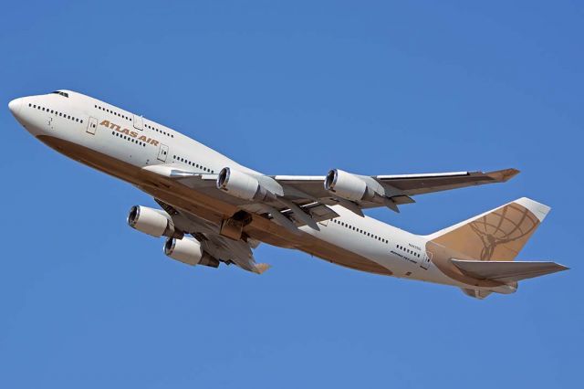 Boeing 747-400 (N263SG) - Atlas Air Boeing 747-481 N263SG at Phoenix Sky Harbor on September 15, 2018. 