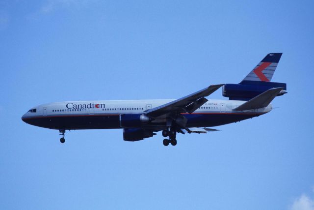 McDonnell Douglas DC-10 (C-GCPI) - Final Approach to Narita Intl Airport Rwy34 on 1990/10/21