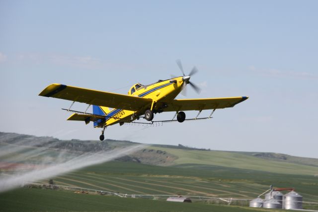 N802NS — - This crop duster was spraying a grain field in Eastern Idaho, Jun 2017.