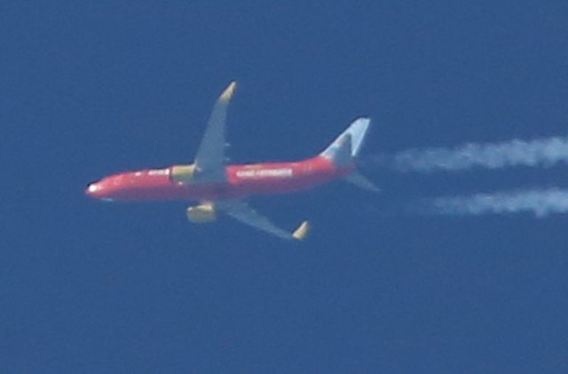 Boeing 737-800 (D-AHFZ) - LIAISON DUSSELDORF - TENERIFE VERTICAL COTE VENDEE 37 000 FT 24-02-14