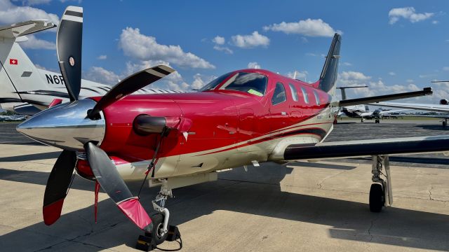 Socata TBM-850 (2-RIDE) - A Guernsey registered Daher TBM 850 @ KOSH during AirVenture ‘22. 7/27/22. 